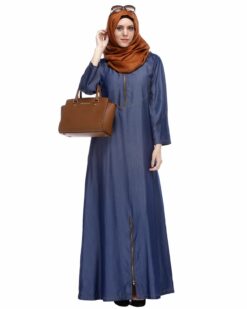 denim abaya | jeans abaya | navy blue abaya