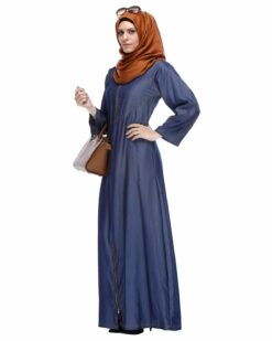 Alternative view of Dark Blue Denim Abaya