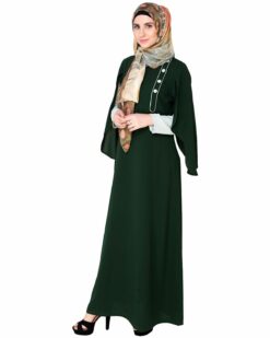 Tulip Sleeved Side Open Abaya - Image 3