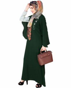 Tulip Sleeved Side Open Abaya - Image 4
