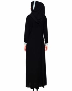 Pretty Sage Green Layered Abaya - Image 7