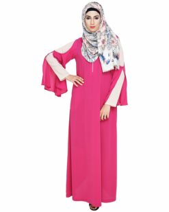 Alternative view of Dora Sleeves Fuschia Abaya