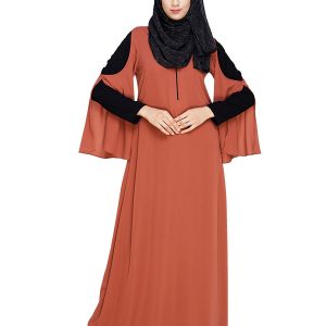 irani abaya | Brick Red Abaya | new abaya design