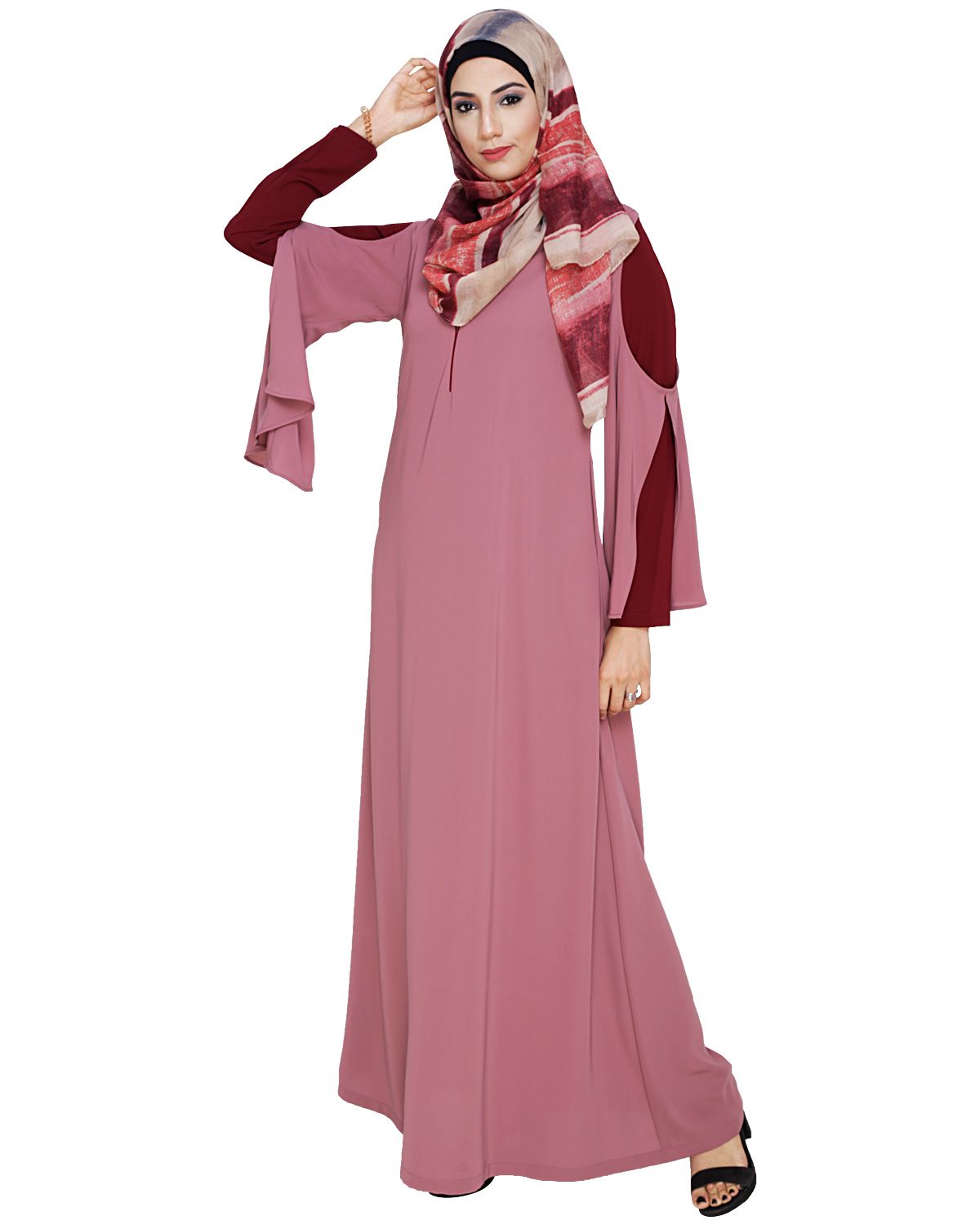 Dora Sleeves Oinion Abaya - Night Dress