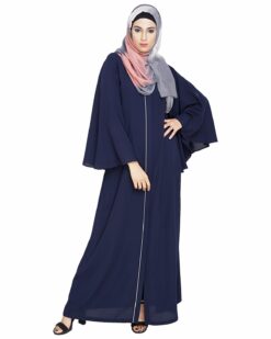 Alternative view of Angel Sleeves Blue Abaya
