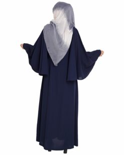 Angel Sleeves Blue Abaya - Image 6