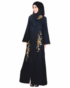 Beautiful Hand Embroidered Abaya - Image 4