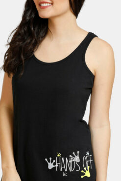 Tropical Animal Print Poly Knit Top N Shorts Set - Black - Image 4