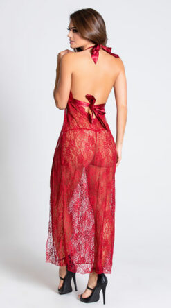 GARNET LACE LINGERIE GOWN SET - Image 4