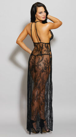 EYELASH LACE TOGA GOWN SET - Image 3