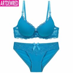 Lace Bra And Panties Female Push Up Bra Set - Image 5