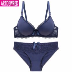 Lace Bra And Panties Female Push Up Bra Set - Image 4
