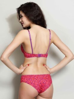 Alternative view of thin Bra and underwear floral Set