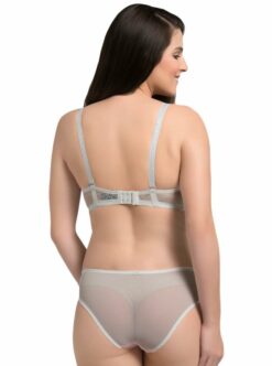 Alternative view of Pink Floral Lace T-Shirt Bra And Panty Set
