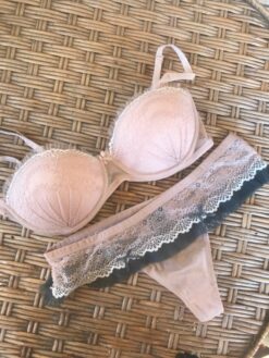 Lace Push up Bra Beige - Image 6