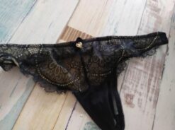 Lace Floral Transparent No Padding Cup Bra Set - Image 7