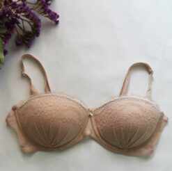 Lace Push up Bra Beige - Image 5