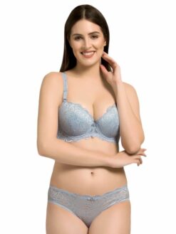 Floral Lace T-Shirt Bra And Panty Set