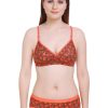 Orange Print Bra Set | Bra And Panty Set | Online bra | Bra Online | Undergarments For Ladies | Ladies Bra | Imported Bra In Pakistan | Girl In Bra | Bra In Pakistan