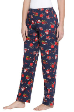 Cotton Rich Printed Pyjama In Blue - Image 3