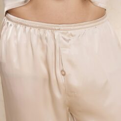 Silk Long Sleeve Shirt & pant Men Sleepwear - Image 4