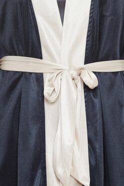 4 Piece Nightwear Set in Dark Blue