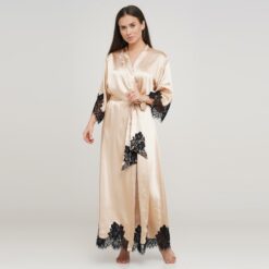 Dobra Rich Nightgown Narrow Straps Women Nighty