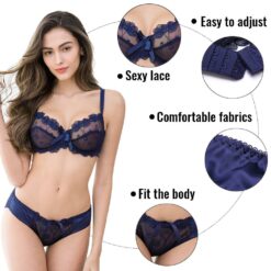 Varsbaby Ladies Underwire Floral Bra Set