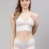CUKOO White Lace Bra and Panty Set