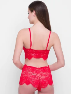 Candyskin Red Women Bra Set