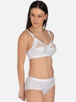 Mod & Shy White Women Bra Set