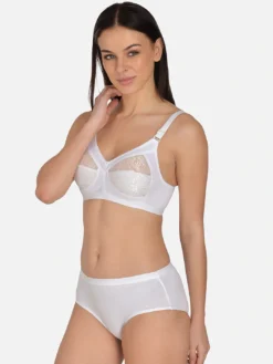 Mod & Shy White Women Bra Set