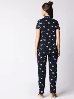 Pack Of 3 Printed Pure Cotton Women Night Suit