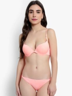 peach bra, push up bra, peach bra and panty set, padded bra, peach padded bra, front open bra set, padded bra set in Pakistan, peach bra set, padded bras for women, stylish padded bras, luxury bra set, comfortable front open bra, women’s lingerie, bra online Pakistan, soft padded bra, elegant bra set