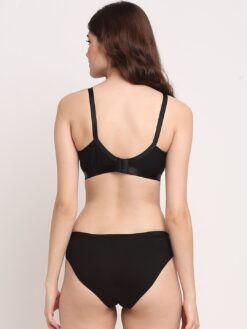 Friskers Black Women Bra Set