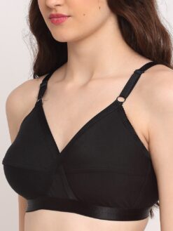Friskers Black Women Bra Set