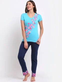 Slumber Jill Printed Women Night Suit