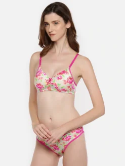 Lady Love Printed Women Bra Set