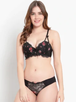 BRACHY Black Sexy Bridal Bra Set