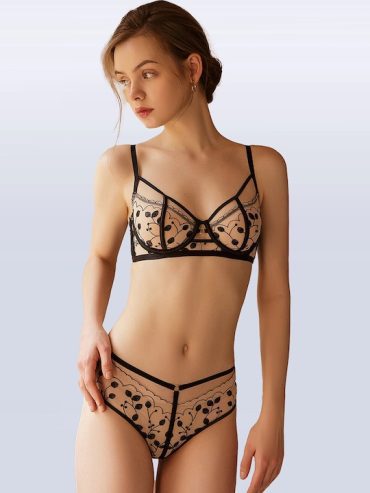 JC Collection Embroidered Branded Bra
