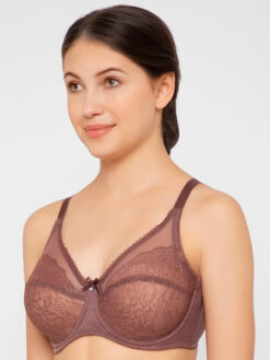 Lace with Floral Design Non Padded Bra