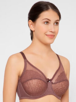 Lace with Floral Design Non Padded Bra