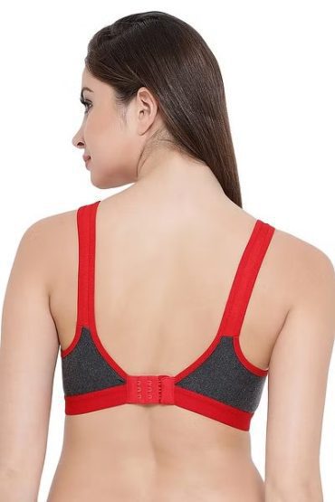 Sweet Pearl Red Full Coverage T Shirt Cotton Bra