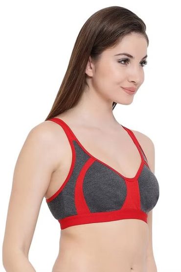 Sweet Pearl Red Full Coverage T Shirt Cotton Bra