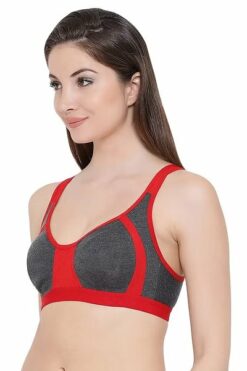Sweet Pearl Red Full Coverage T Shirt Cotton Bra