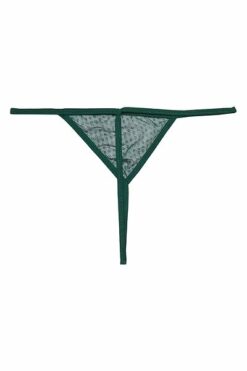 Chic Mesh Babydoll in Forest Green