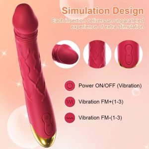 Rose 7.6 Inch Realistic Vibrator Adult Sex Toys for Women