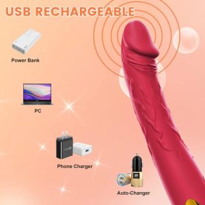 Rose 7.6 Inch Realistic Vibrator Adult Sex Toys for Women