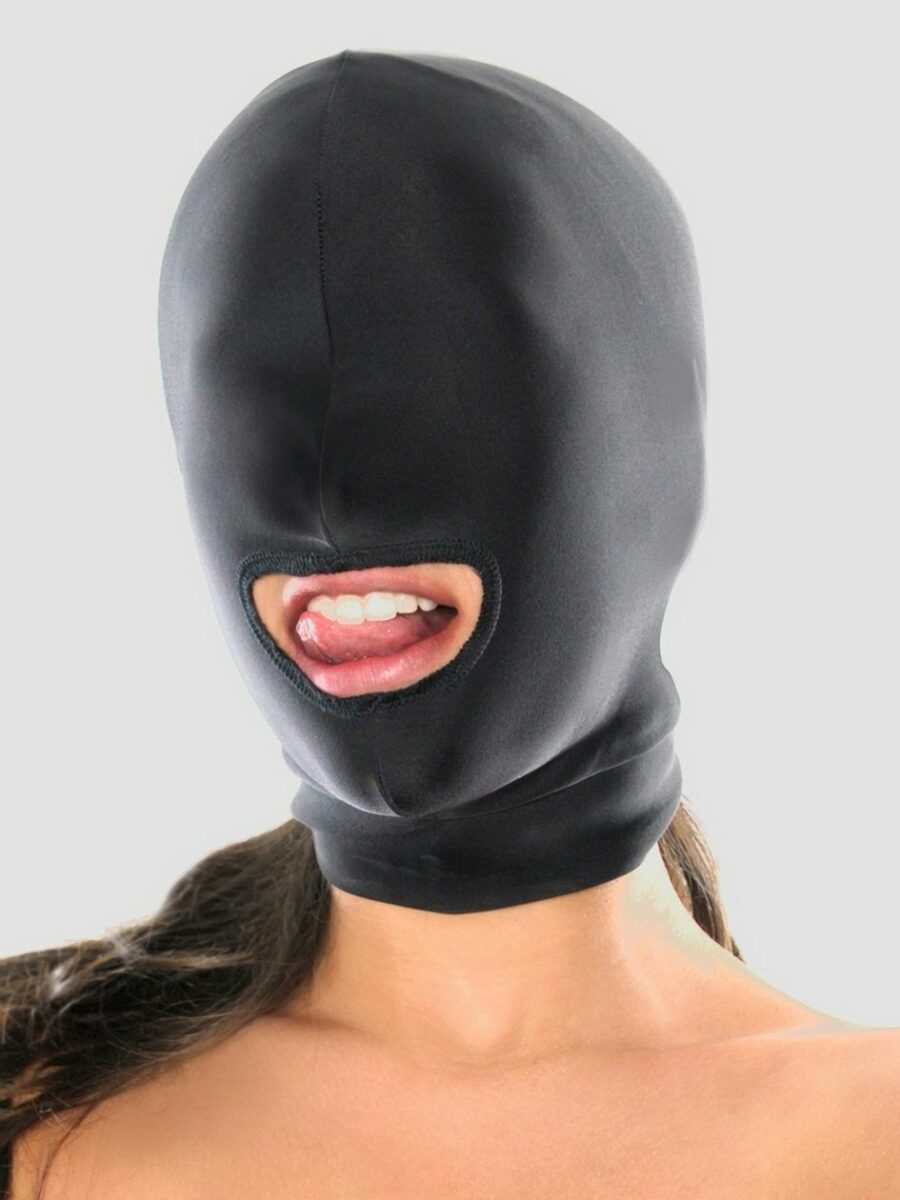 Fetish Fantasy Spandex Open Mouth Bondage Hood