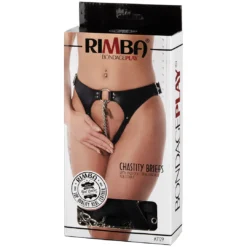 Leather Chastity Belt for Women with Chain